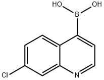7-CHLOROQUINOLINE-4-BORONIC ACID 结构式