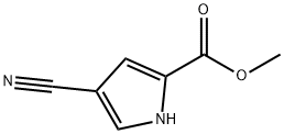 4-氰基-2-吡咯甲酸甲酯 结构式