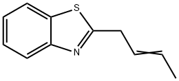 Benzothiazole, 2-(2-butenyl)- (9CI) 结构式