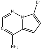 4-氨基-7-溴吡咯并[2,1-F][1,2,4]三嗪 结构式