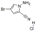 1-胺-4-溴-吡咯-2-甲腈盐酸盐 结构式