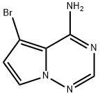 5-broMopyrrolo[1,2-f][1,2,4]triazin-4-aMine 结构式