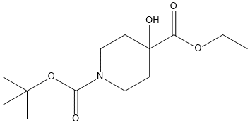 4-羟基哌啶-1-甲酸叔丁酯,4-甲酸乙酯 结构式