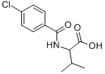 2-(4-CHLORO-BENZOYLAMINO)-3-METHYL-BUTYRIC ACID 结构式