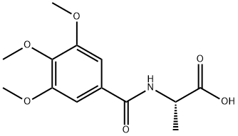 (2S)-2-[(3,4,5-TRIMETHOXYBENZOYL)AMINO]PROPANOIC ACID 结构式