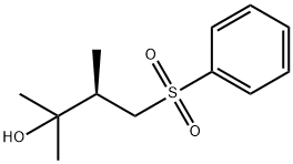 (R)-(-)-2,3-DIMETHYL-4-(PHENYLSULFONYL)-2-BUTANOL 结构式