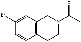 1-(7-溴-1,2,3,4-四氢异喹啉-2-基)乙烷-1-酮 结构式
