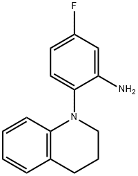 2-[3,4-Dihydro-1(2H)-quinolinyl]-5-fluoroaniline 结构式