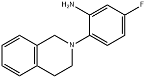 2-[3,4-Dihydro-2(1H)-isoquinolinyl]-5-fluoroaniline 结构式