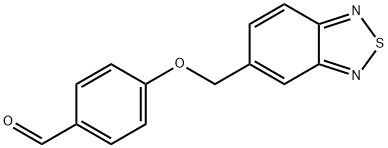 4-(苯并[C][1,2,5]噻二唑-5-基甲氧基)苯甲醛 结构式
