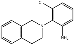 3-Chloro-2-[3,4-dihydro-2(1H)-isoquinolinyl]-aniline 结构式