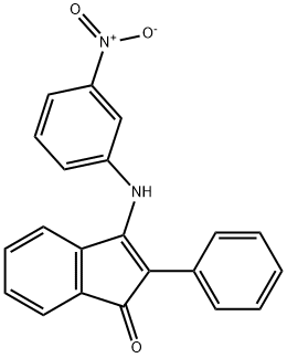 3-(3-nitroanilino)-2-phenyl-1H-inden-1-one 结构式