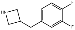 3-(3,4-二氟苄基)氮杂环丁烷 结构式