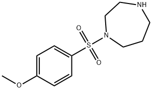 1-(4-甲氧基苯磺酰基)高哌嗪 结构式