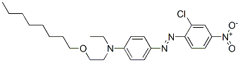 4-[(2-chloro-4-nitrophenyl)azo]-N-ethyl-N-[2-(octyloxy)ethyl]aniline 结构式