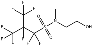 1,1,2,3,3,3-hexafluoro-N-(2-hydroxyethyl)-N-methyl-2-(trifluoromethyl)propane-1-sulphonamide 结构式