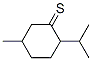 5-methyl-2-(1-methylethyl)cyclohexanethione  结构式