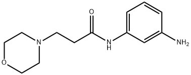 N-(3-Amino-phenyl)-3-morpholin-4-yl-propionamide 结构式