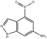 4-硝基1H-吲唑-6-胺 结构式