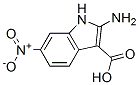 1H-Indole-3-carboxylic  acid,  2-amino-6-nitro- 结构式