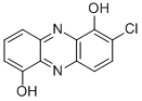 1, 6-二羟基-2-氯吩嗪 结构式