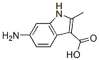 1H-Indole-3-carboxylic  acid,  6-amino-2-methyl- 结构式