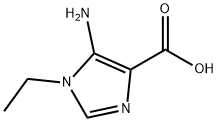 1H-Imidazole-4-carboxylic  acid,  5-amino-1-ethyl- 结构式