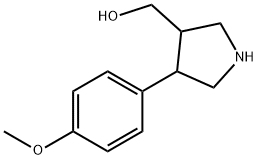 (3S,4R)-4-(3-甲氧基苯基)吡咯烷-3-羧酸 结构式