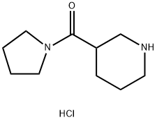 (3-哌啶基)(1-吡咯烷基)甲酮盐酸盐 结构式