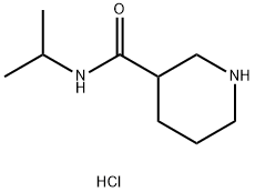 N-异丙基哌啶-3-甲酰胺盐酸盐 结构式
