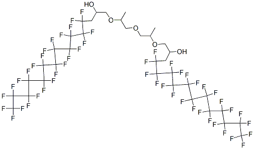 1,1'-[oxybis[(1-methylethylene)oxy]]bis[4,4,5,5,6,6,7,7,8,8,9,9,10,10,11,11,12,12,13,13,14,14,15,15,15-pentacosafluoropentadecan-2-ol] 结构式