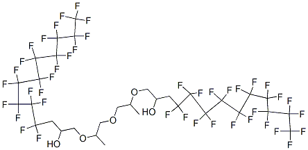 1,1'-[oxybis[(isopropylene)oxy]]bis[4,4,5,5,6,6,7,7,8,8,9,9,10,10,11,11,12,12,13,13,13-henicosafluorotridecan-2-ol] 结构式