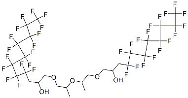 1,1'-[oxybis(propyleneoxy)]bis[4,4,5,5,6,6,7,7,8,8,9,9,10,10,11,11,11-heptadecafluoroundecan-2-ol] 结构式
