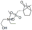 diethyl(2-hydroxyethyl)ammonium (1S)-2-oxobornane-10-sulphonate 结构式