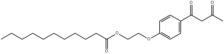 2-[4-(1,3-dioxobutyl)phenoxy]ethyl undecanoate 结构式