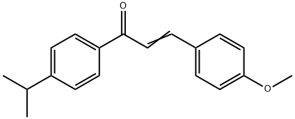 4'-isopropyl-4-methoxychalcone  结构式