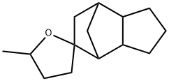 decahydro-5-methylspiro[furan-2(3H),5'-[4,7]methano[5H]indene] 结构式