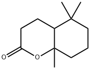 octahydro-5,5,8a-trimethyl-2H-1-benzopyran-2-one 结构式