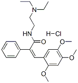 N-[2-(diethylamino)ethyl]-alpha-[(2,4,5-trimethoxyphenyl)methylene]phenylacetamide monohydrochloride 结构式