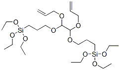 9,10-bis(allyloxy)-4,4,15,15-tetraethoxy-3,8,11,16-tetraoxa-4,15-disilaoctadecane 结构式