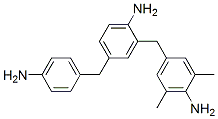 4-[(4-aminophenyl)methyl]-2-[(4-amino-3,5-xylyl)methyl]aniline 结构式