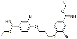 diethyl 4,4'-[trimethylenebis(oxy)]bis[3-bromobenzimidate] 结构式
