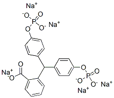 pentasodium 2-[bis[4-(phosphonatooxy)phenyl]methyl]benzoate 结构式