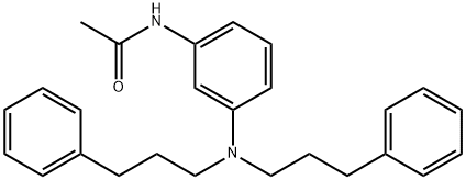 N-[3-[bis(3-phenylpropyl)amino]phenyl]acetamide 结构式