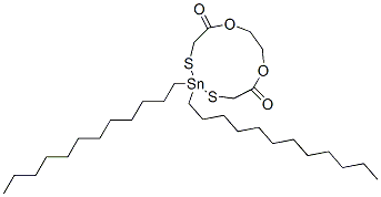 8,8-didodecyl-1,4-dioxa-7,9-dithia-8-stannacycloundecane-5,11-dione  结构式