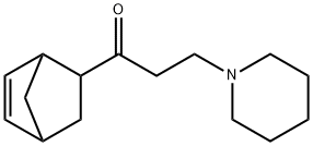 1-(bicyclo[2.2.1]hept-5-en-2-yl)-3-piperidinopropan-1-one 结构式