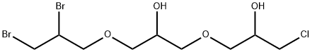 1-chloro-3-[3-(2,3-dibromopropoxy)-2-hydroxypropoxy]propan-2-ol 结构式