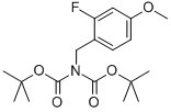 N,N-DI-T-BOC-(2-FLUORO-4-METHOXYPHENYL)METHANAMINE 结构式