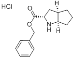 (S,S)-2-氮杂双环[3,3,0]辛烷-3-羧酸苄酯盐酸盐 结构式