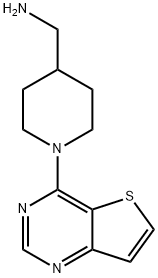 (1-(噻吩并[3,2-D]嘧啶-4-基)哌啶-4-基)甲胺 结构式